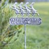 Dancing Bunny Welcome Garden Stake - Adorable Bunny Decor for Your Outdoor Space