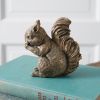 Tabletop Squirrel Figurine Set of 4 - Adorable Home Decor for Nature Lovers