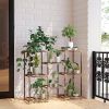 Plant Stand Indoor, Outdoor Wood Plant Stands for Multiple Plants, Plant Shelf Ladder Table Plant Pot Stand for Living Room, Patio, Balcony, Plant Gar