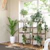 Plant Stand Indoor, Outdoor Wood Plant Stands for Multiple Plants, Plant Shelf Ladder Table Plant Pot Stand for Living Room, Patio, Balcony, Plant Gar