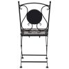 Mosaic Bistro Chairs 2 pcs Gray