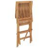 Folding Patio Chairs 8 pcs Solid Teak Wood