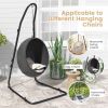 Hammock Chair Stand Adjustable Swing Chair Stand with Safety Hook and Sturdy Chain