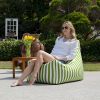 Jaxx Juniper Outdoor Bean Bag Patio Chair, Lime Stripes