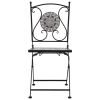 Mosaic Bistro Chairs 2 pcs Gray