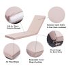 2PCS Set Outdoor Lounge Chair Cushion Replacement Patio Funiture Seat Cushion Chaise Lounge Cushion