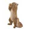 Handcrafted Walnut Squirrel Figurine for Home Decor and Collectibles