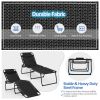 Foldable Recline Lounge Chair with Adjustable Backrest and Footrest