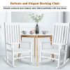 Indoor Outdoor Wooden High Back Rocking Chair