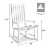 Indoor Outdoor Wooden High Back Rocking Chair